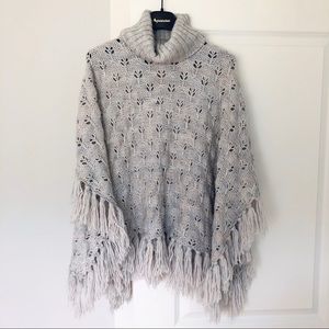 Roxy/Quicksilver Knit Cowl Neck Poncho